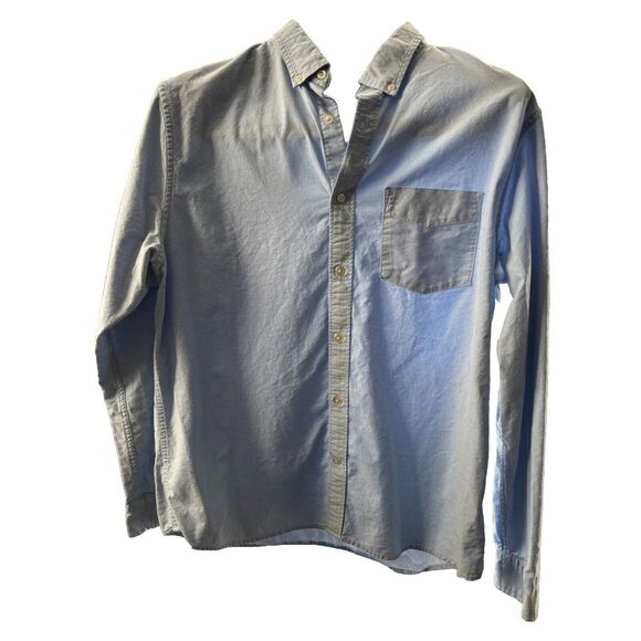 Banana Republic Other - Banana Republic Mens XL Blue Denim Chambray Shirt Long Sleeve Button up Pockets